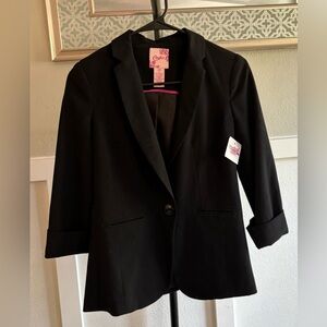 Candie’s Black One Button Blazer Jacket Size XS